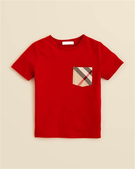 Burberry Boys' Check Pocket Tee 